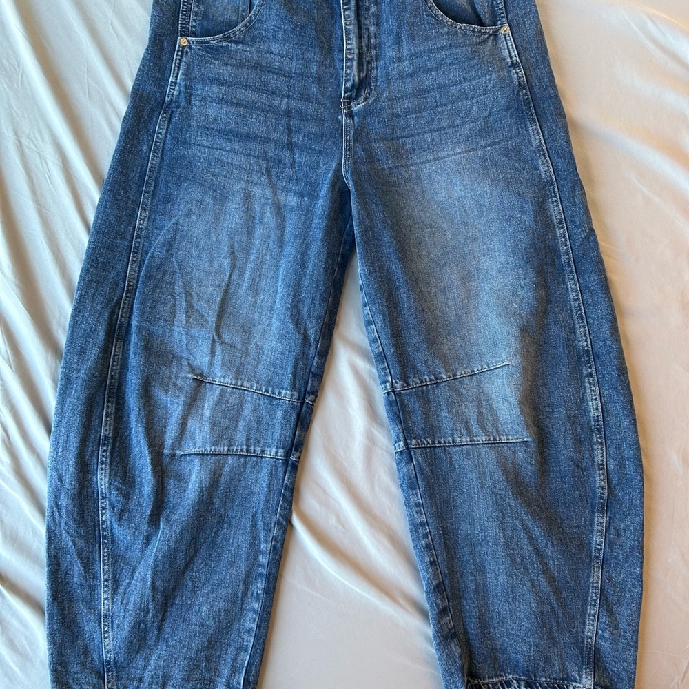 KIQ Jeans Y2K Baggy Wide Leg Jeans Women's 12
